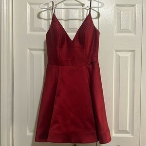 JVN by Jovani Wine Burgundy Homecoming Dress Size 6